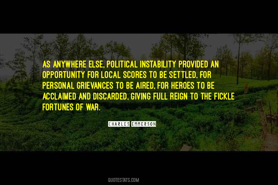 Quotes About Political Instability #470377