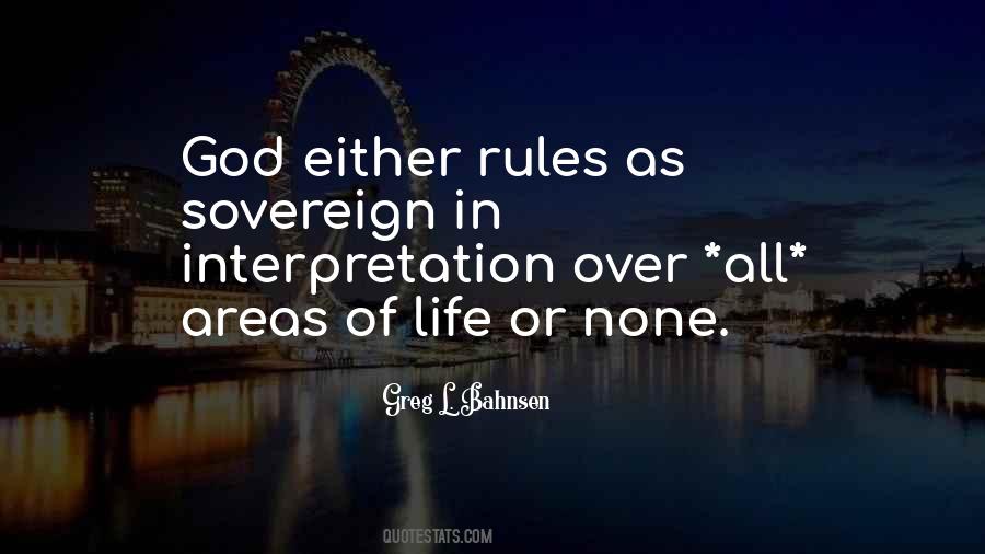 Rules Of God Quotes #345818
