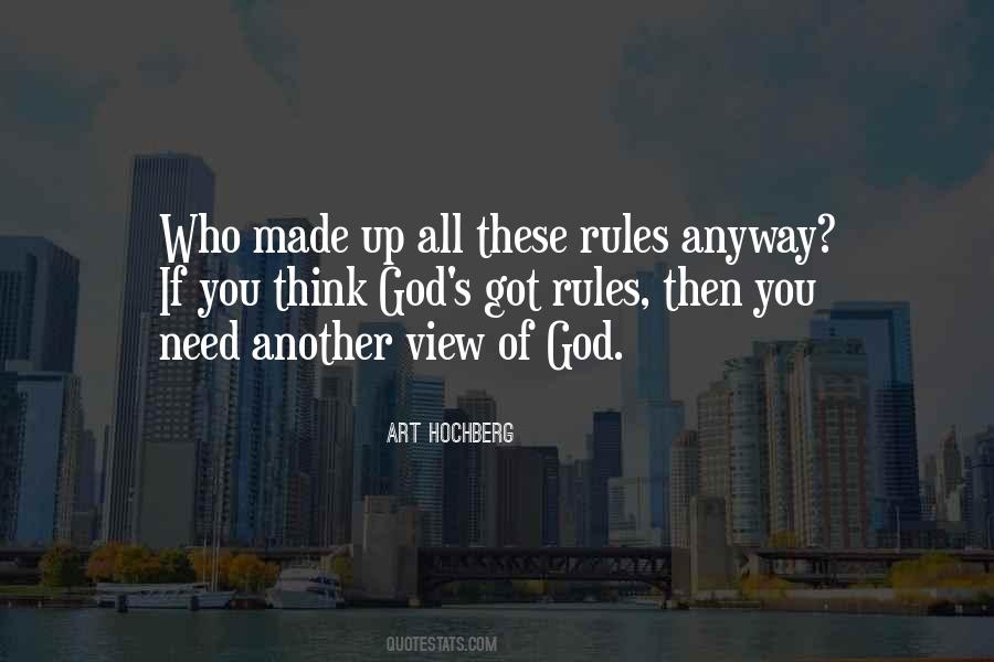 Rules Of God Quotes #590912