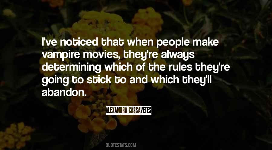 Quotes About Vampire Movies #1243250