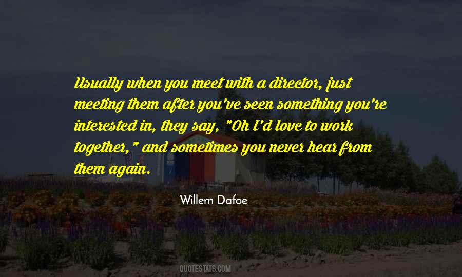 Will Never Meet Again Quotes #1007072