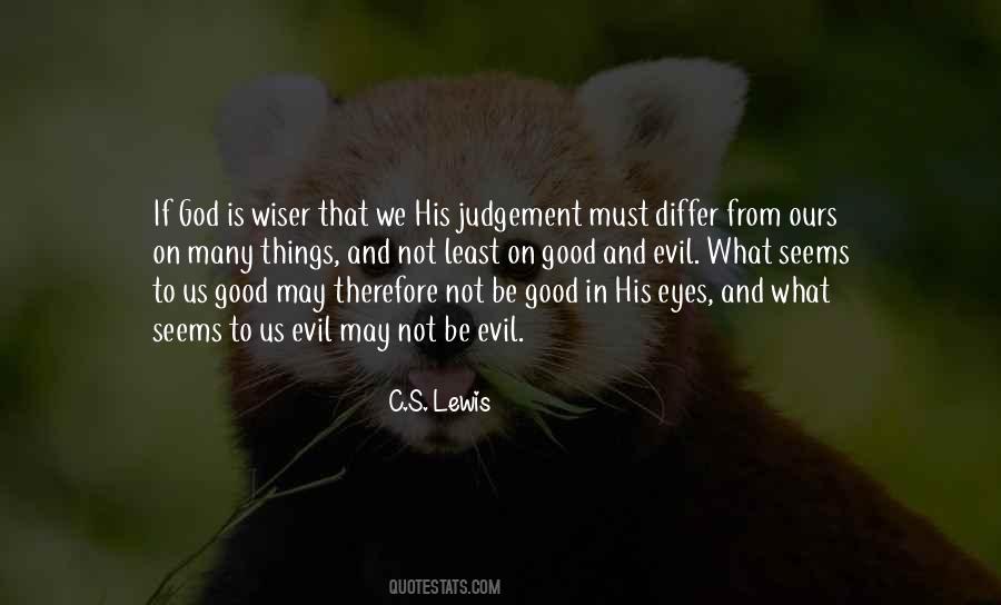 Quotes About God's Judgement #1356982