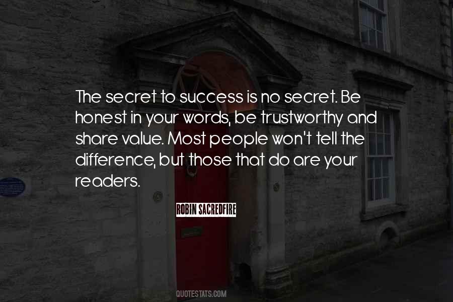 Secret To Quotes #1240196