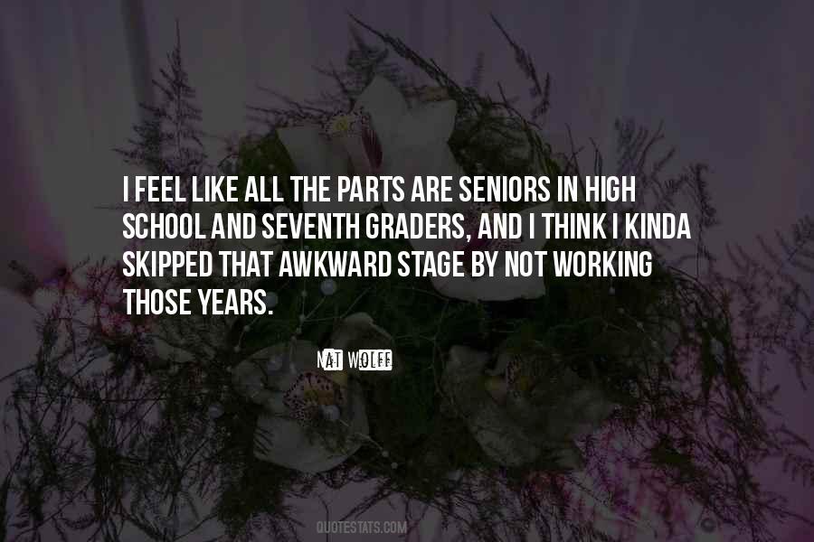 Quotes About Seniors In High School #372599