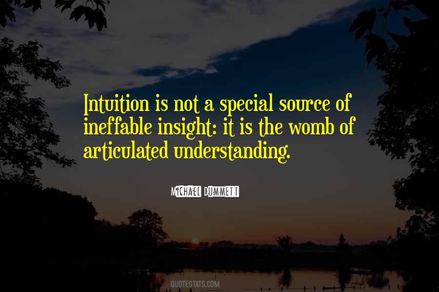 Quotes About Intuition #1244130