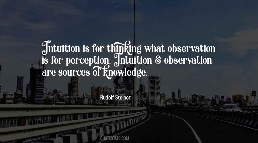 Quotes About Intuition #1340569