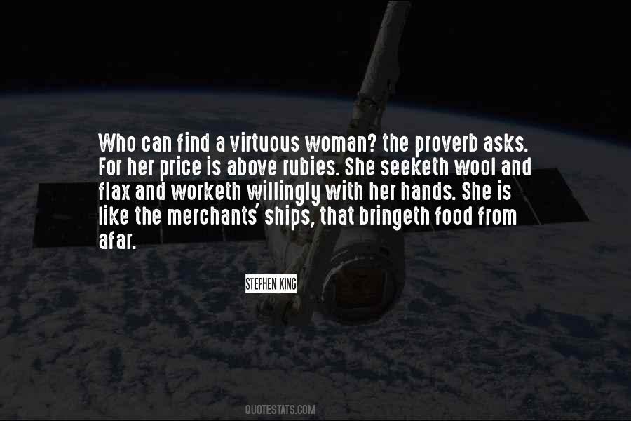 Quotes About A Virtuous Woman #120409