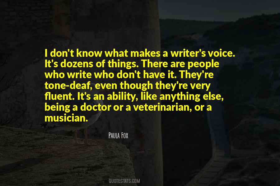 Quotes About Writer's Voice #1148010