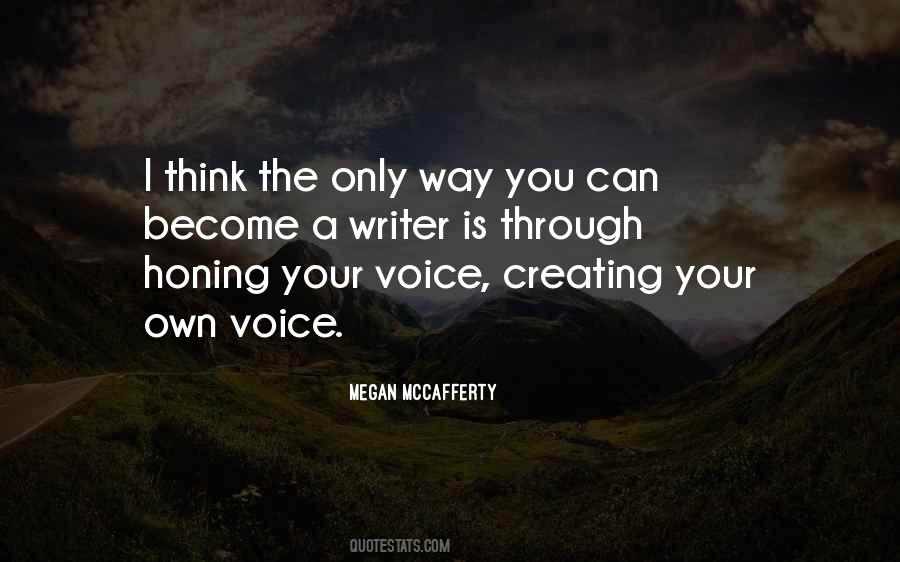 Quotes About Writer's Voice #1293679