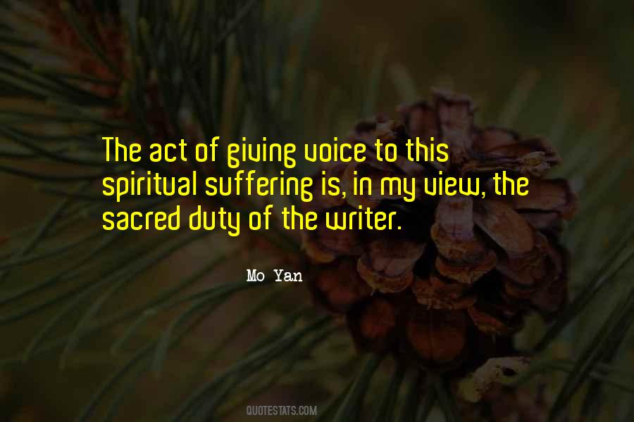 Quotes About Writer's Voice #1688632