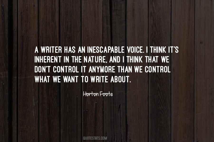 Quotes About Writer's Voice #425317