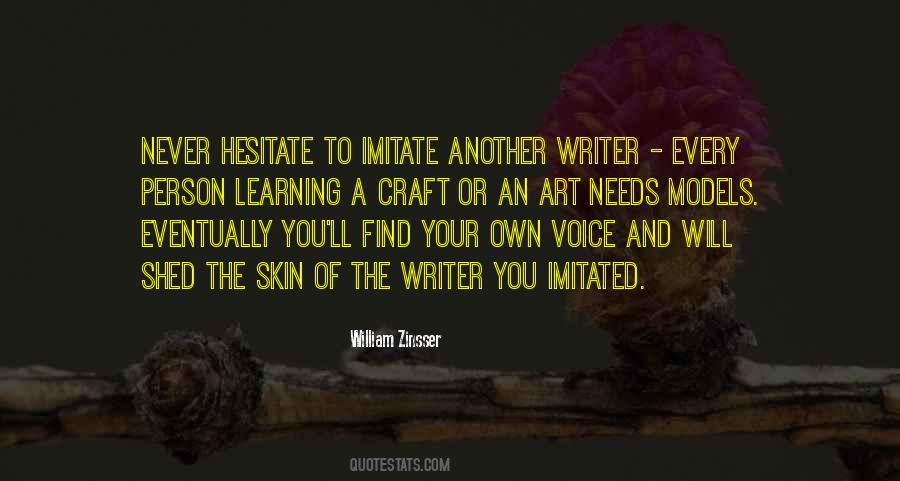 Quotes About Writer's Voice #660392