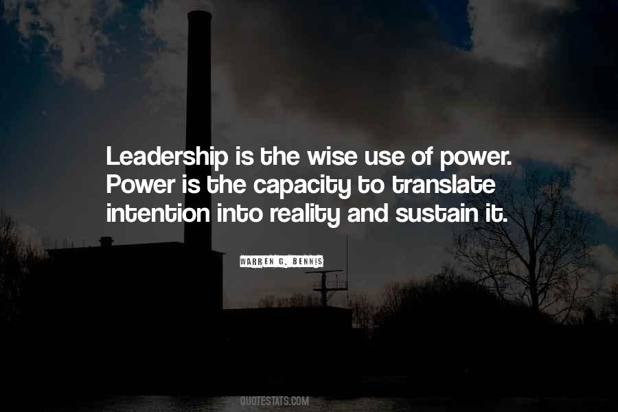 Quotes About The Wise Use Of Power #548724