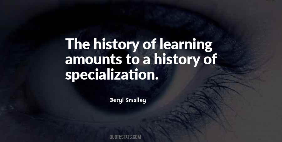 Quotes About Specialization #1302046
