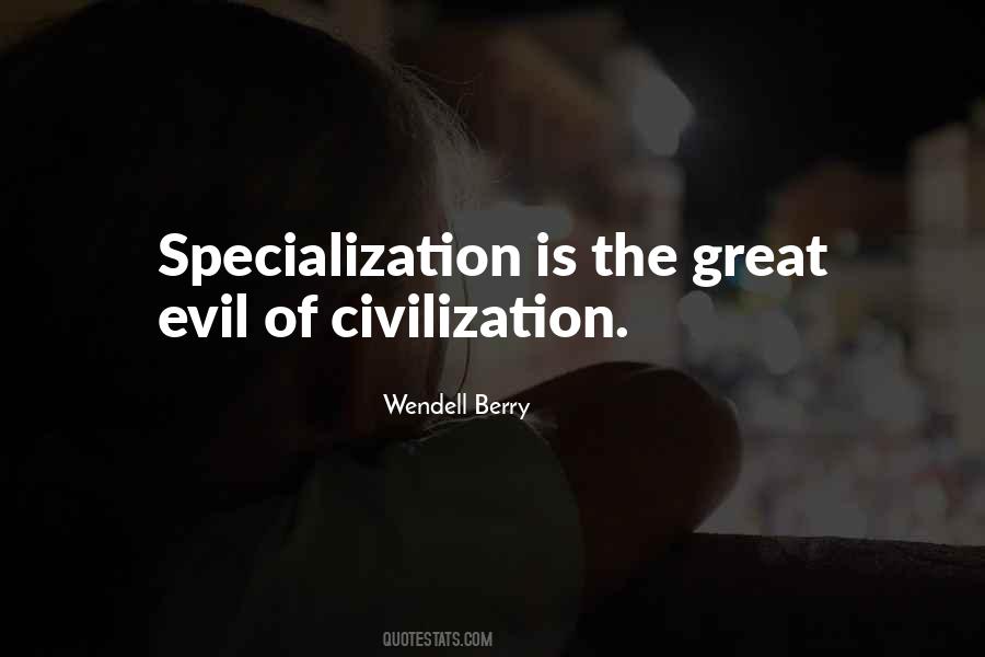 Quotes About Specialization #1529500