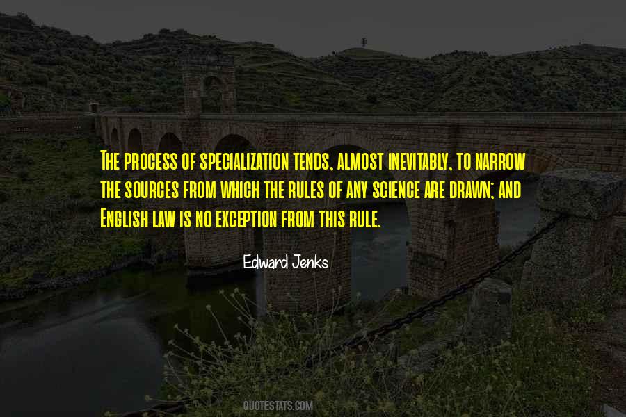 Quotes About Specialization #1832677