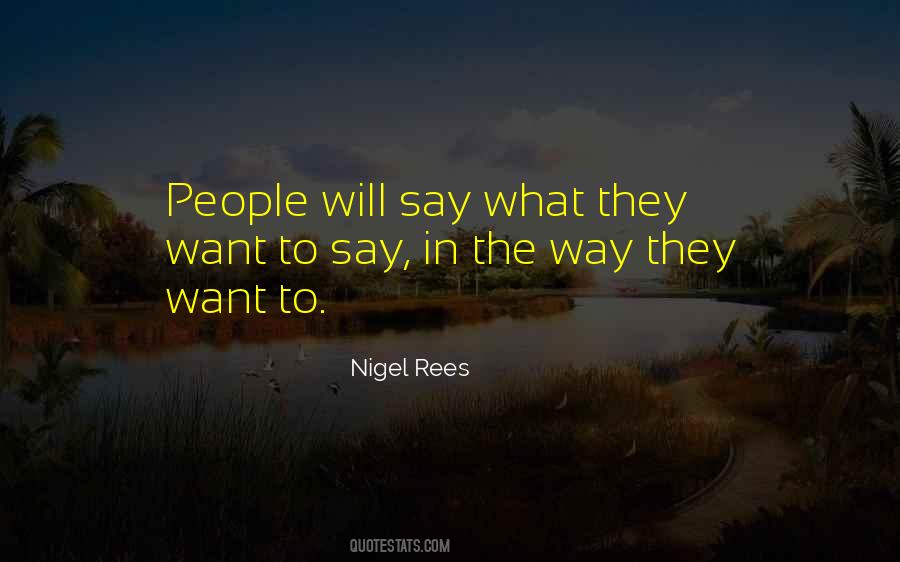 Say People Quotes #6576