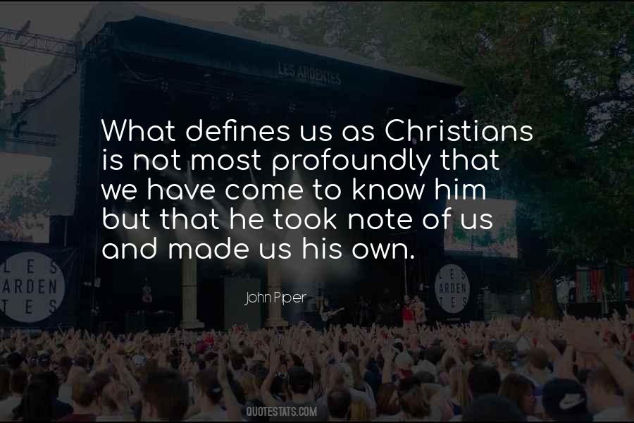 Us Christians Quotes #844379