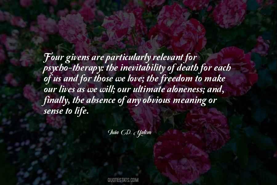 Quotes About Meaning Of Life And Death #1652035