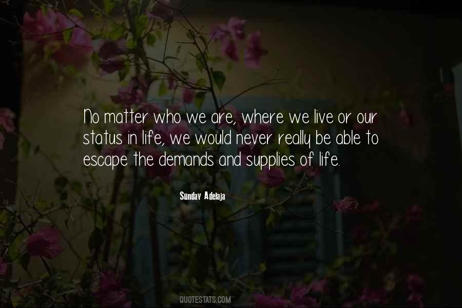 Quotes About Status In Life #94186