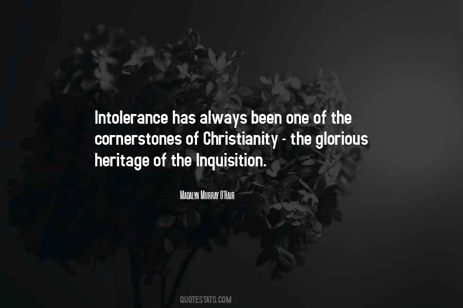 Quotes About Intolerance #1002638