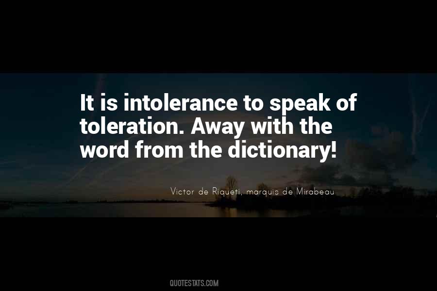 Quotes About Intolerance #1184656