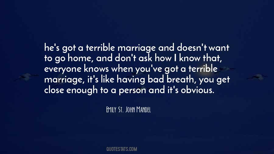Quotes About A Bad Marriage #20394