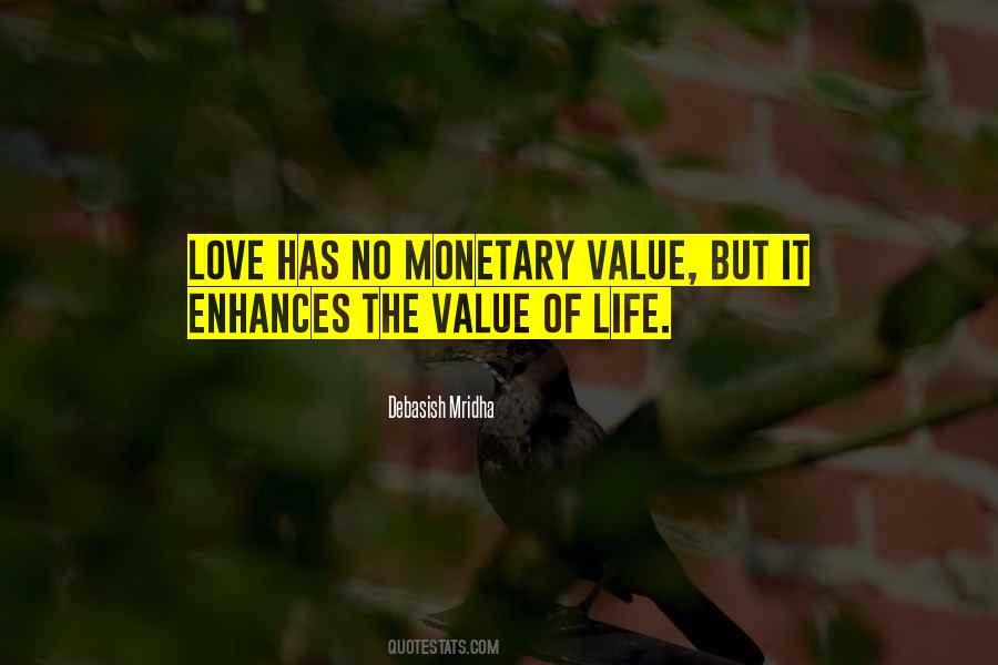 Quotes About Monetary Value #412701