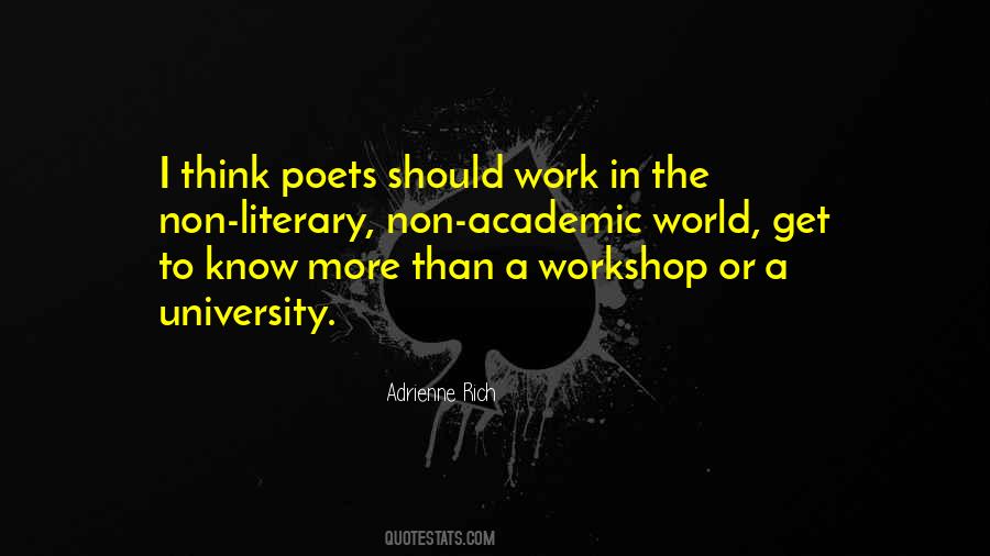 Quotes About A Workshop #898577