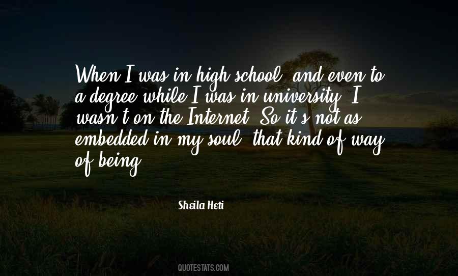 Quotes About Being In High School #1165678
