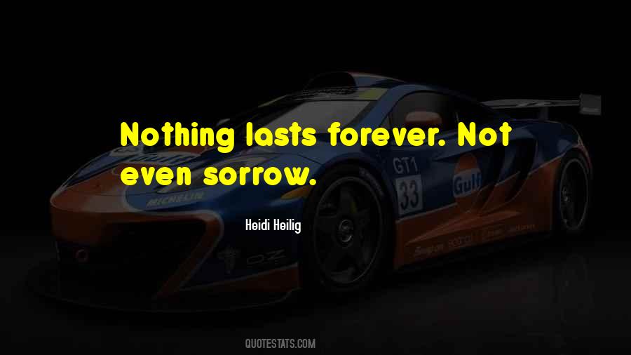 Quotes About Nothing Lasts Forever #480043