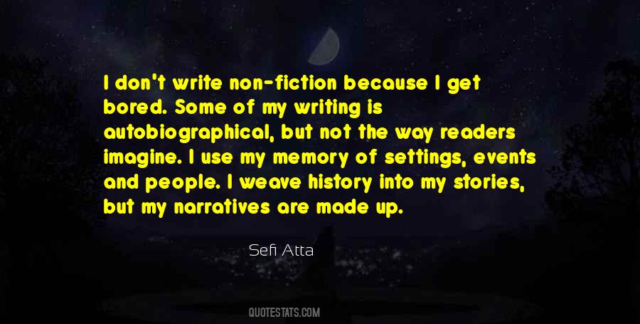 Non Fiction Writing Quotes #478955