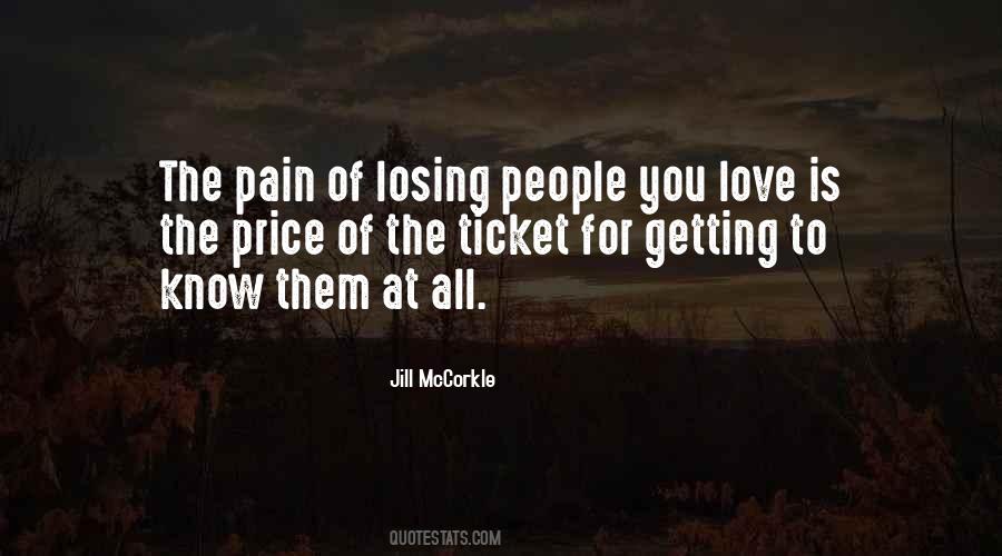 Quotes About Losing The One You Love #131842