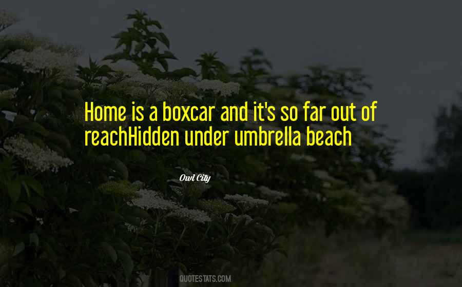 Umbrella Beach Quotes #719250