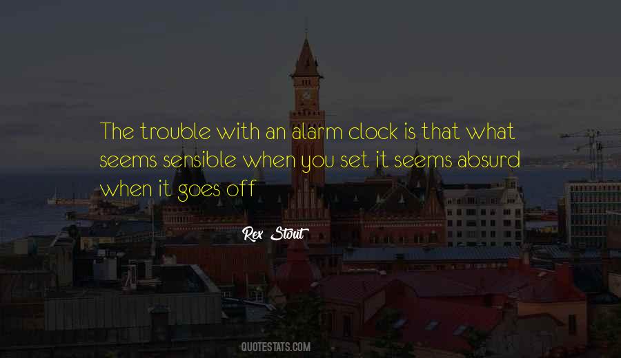 Quotes About Alarm Clock #597246