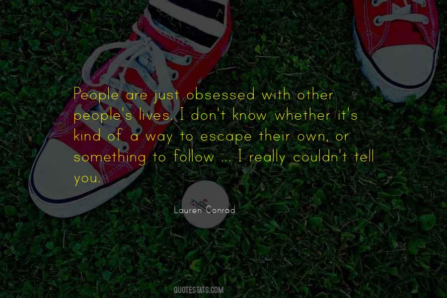 Quotes About Other People's Lives #61855