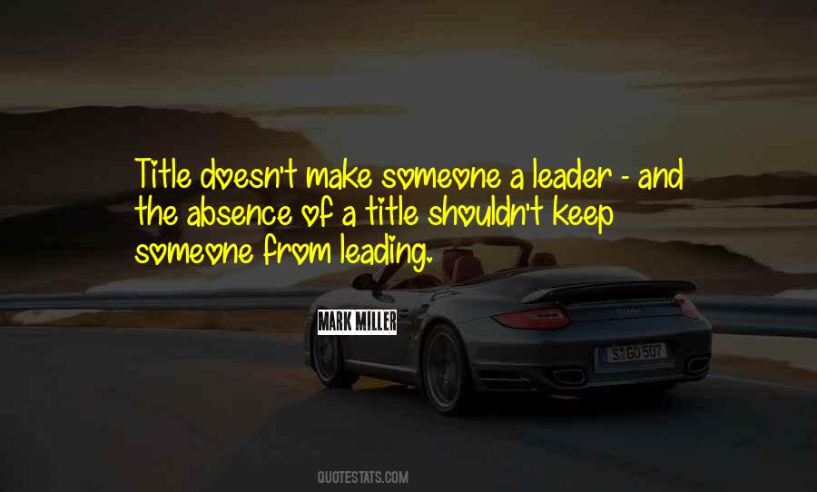 Quotes About Leading #1651513