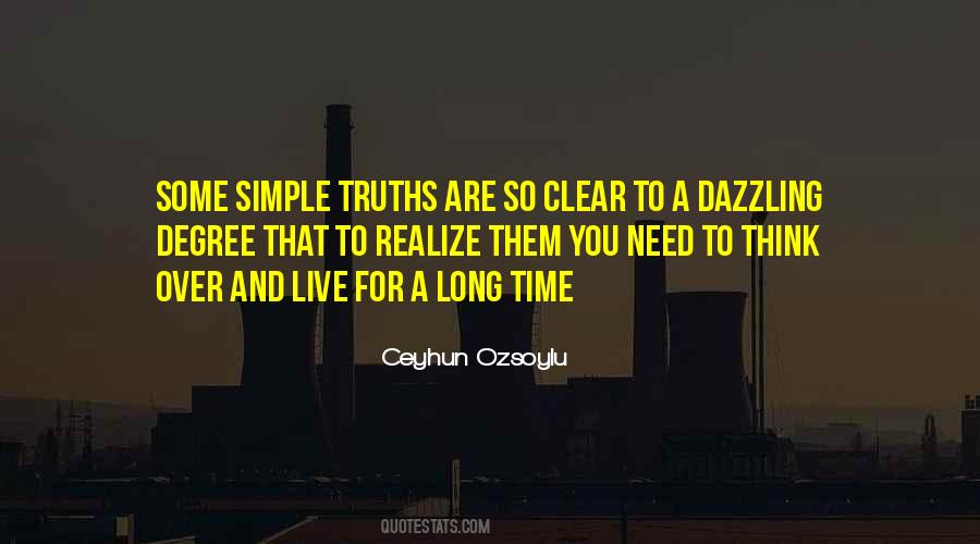 Quotes About Simple Truths #1137319