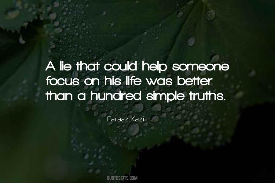 Quotes About Simple Truths #699512