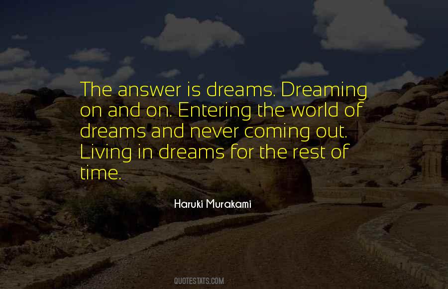 Quotes About Dreaming And Living #1036376