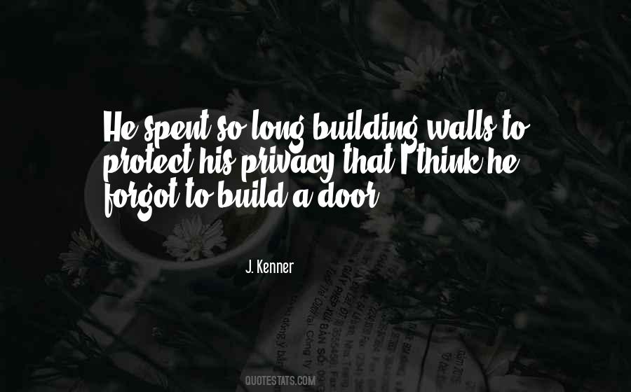 Build Walls Quotes #330326