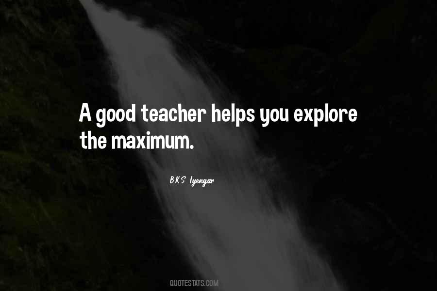 Good Teacher Quotes #488528