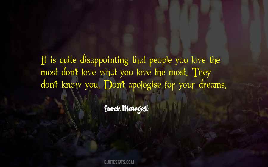 People Disappointing Quotes #109374