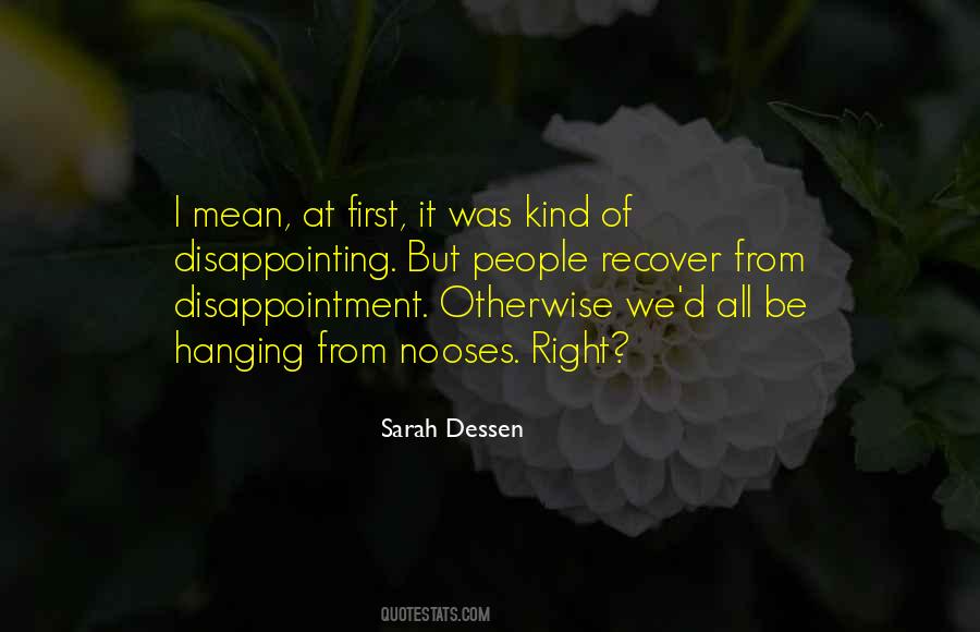 People Disappointing Quotes #729106