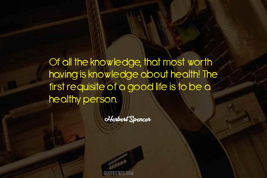 The Worth Of A Person Quotes #158522