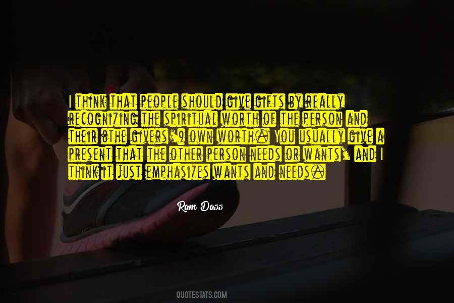 The Worth Of A Person Quotes #322062