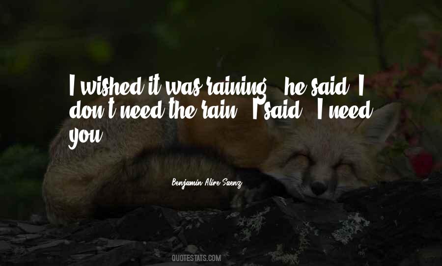 I Love The Rain Quotes #16069