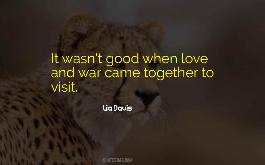 Quotes About War Love #6244