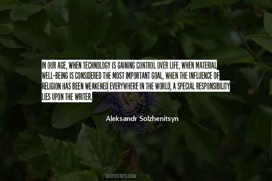 A World Of Technology Quotes #189169
