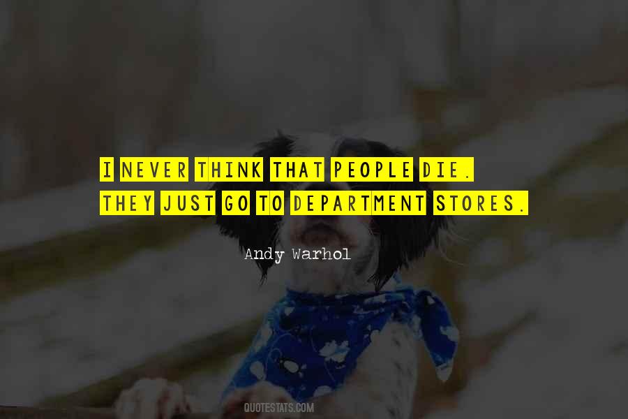 Quotes About Department Stores #1739980